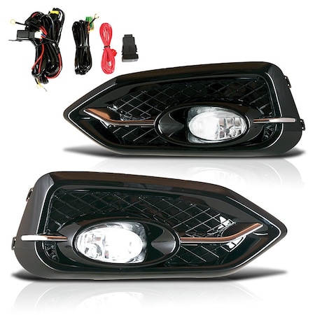Winjet Fog Lights - Clear - Wiring Kit Included CFWJ-0395-C